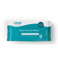 Click here for more details of the Clinell Antimicrobial Hand Wipes (individu