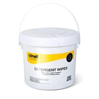 Click here for more details of the Clinell Detergent Wipes Bucket 260