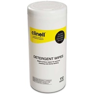 Click here for more details of the Clinell Detergent Wipes Tub 110