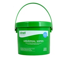 Click here for more details of the Clinell Universal Wipes Bucket 225