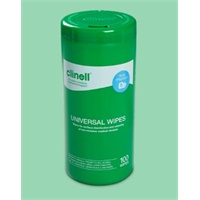 Click here for more details of the Clinell Universal Wipes Tub 100