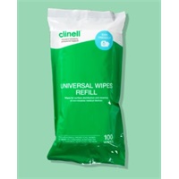 Click here for more details of the Clinell Universal Wipes Tub 100 Refill