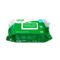 Click here for more details of the Clinell Universal Sanitising Wipes 6x 200