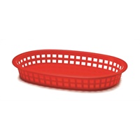 Click here for more details of the Classic Red Plastic Basket (10.5x7x1.5in)