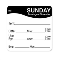 Click here for more details of the DissolveMark™ 51mm Square Day Labels