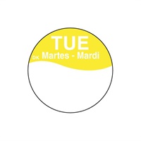 Click here for more details of the DuraMark™ 76mm Day Dot Labels