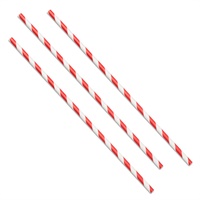 Click here for more details of the Jumbo Paper Straw - Red Stripe