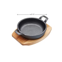 Click here for more details of the Cast Iron Mini Gratin Dish Includes wooden