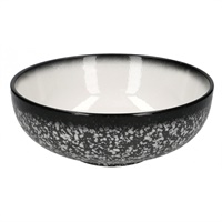 Click here for more details of the Caviar Granite Porcelain Bowl, Coupe, 19cm