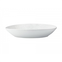 Click here for more details of the Panama Stoneware Oval Serving Bowl, White,