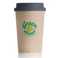 Click here for more details of the Triple Wall Kraft Cup Green Planet Branded