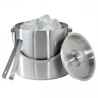 Click here for more details of the Ice Bucket Double Wall with Cover (19cm)