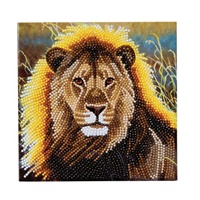 Click here for more details of the Crystal Art Resting Lion 18 x 18cm Card CC