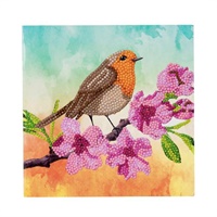 Click here for more details of the Crystal Art Robin 18 x 18cm Card CCK-A18