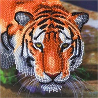 Click here for more details of the Crystal Art Tiger 18 x 18cm Card CCK-A40