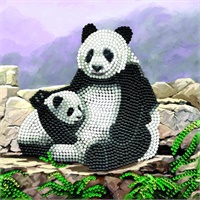 Click here for more details of the Crystal Art Panda 18 x 18cm Card CCK-A44