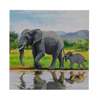 Click here for more details of the Crystal Art Elephant 18 x 18cm Card CCK-A5