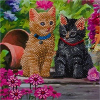 Click here for more details of the Crystal Art Cat Friends 18 x 18cm Card CCK