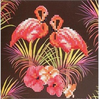 Click here for more details of the Crystal Art Pink Flamingos 18 x 18cm Card