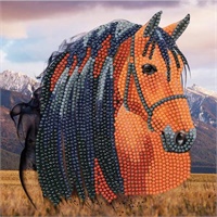 Click here for more details of the Crystal Art Horse 18 x 18cm Card CCK-A70