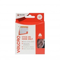 Click here for more details of the Velcro Sticky Hook Spots 19mm White (Pack