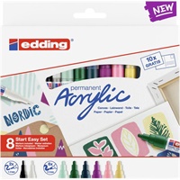 Click here for more details of the edding 8S Acrylic Marker Easy Starter Set