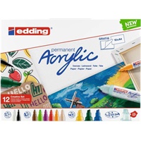 Click here for more details of the edding 12S Acrylic Marker Easy Starter Set