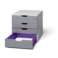Click here for more details of the Durable VARICOLOR 4 Lockable Drawer Unit -