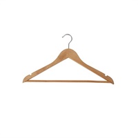 Click here for more details of the Alba Wooden Coat Hanger with Bar (Pack 25)