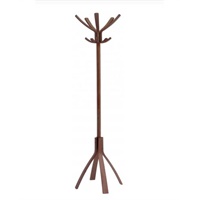 Click here for more details of the Alba Cafe Coat Stand 10 Pegs Dark Wood PMC