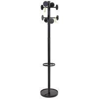 Click here for more details of the Alba Stan3 Coat Stand 8 Pegs Black PMSTAN3