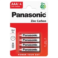 Click here for more details of the Panasonic Zinc Batteries AAA R03 1.5V (Pac
