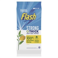 Click here for more details of the Flash Anti-Bacterial Large Wipes Lemon (pa