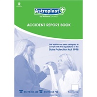 Click here for more details of the Astroplast Accident Report Book A4 50 Page