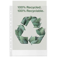 Click here for more details of the Rexel Recycled Multi Punched Pocket Polypr