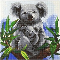 Click here for more details of the Crystal Art Cuddly Koalas 30 x 30cm Kit CA