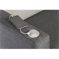 Click here for more details of the Cube Modular Fabric Armrest with USB Right