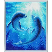 Click here for more details of the Crystal Art Dolphin Dance 21 x 25cm Pictur