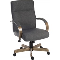 Click here for more details of the Grayson Fabric Executive Office Chair Grey