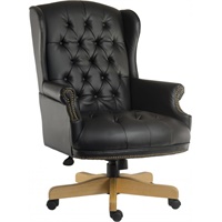 Click here for more details of the Chairman Noir Fabric Executive Swivel Armc