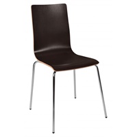 Click here for more details of the Loft Bistro Wenge Coloured Chairs (Pack 4)
