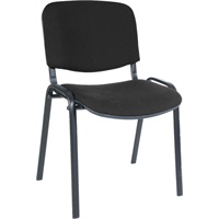 Click here for more details of the Conference Fabric Stackable Chair Black -