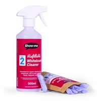 Click here for more details of the Show-me Whiteboard Cleaner and Spray Bottl