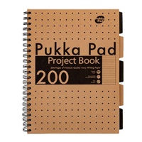 Click here for more details of the Pukka Pad Kraft A4 200 Page Project Book (