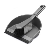 Click here for more details of the Addis Stiff Dustpan and Brush Set Metallic