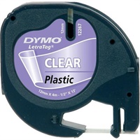 Click here for more details of the Dymo LetraTag Clear Plastic Tape 12mmx4m B