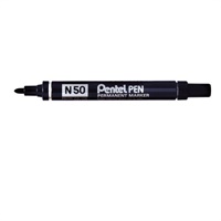 Click here for more details of the Pentel N50 Permanent Marker Bullet Tip 2.2