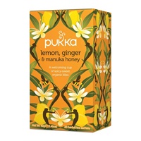 Click here for more details of the Pukka Tea Lemon Ginger & Manuka Honey Tea