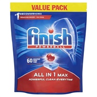 Click here for more details of the Finish All-In-One Max Dishwasher Tablets (