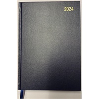 Click here for more details of the ValueX Diary A4 Day Per Page 2024 Blue - B